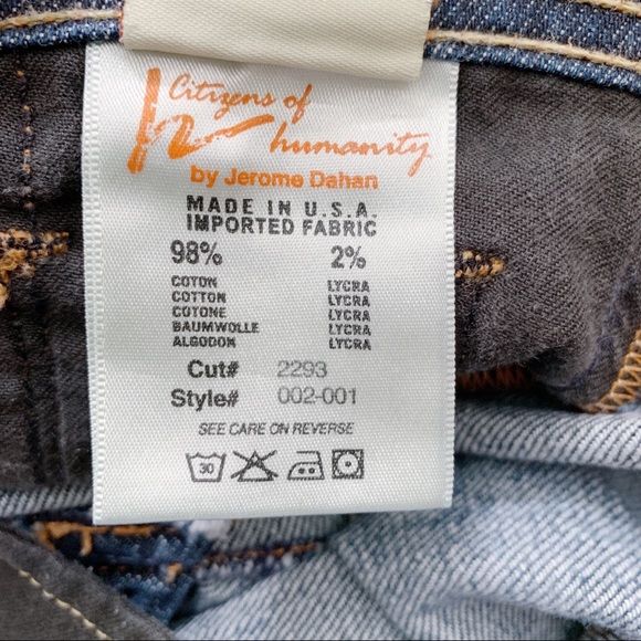 Citizens of Humanity • Ingrid #002 Stretch Low Waist Flair, Medium Wash, Size 28 - Picture 15 of 16